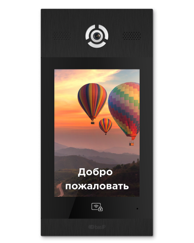AA-14FB BLACK. Вызывная панель подъездного IP-домофона. BAS-IP в Абакане