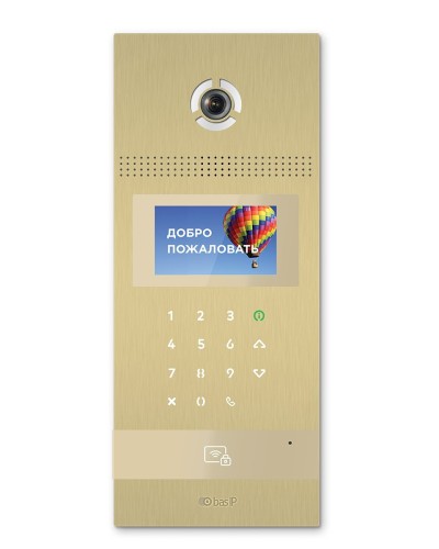 AA-12FB GOLD. Вызывная панель подъездного IP-домофона. BAS-IP в Абакане