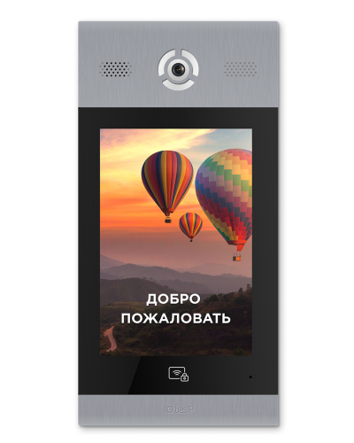 AA-14FB SILVER. Вызывная панель подъездного IP-домофона. BAS-IP в Абакане