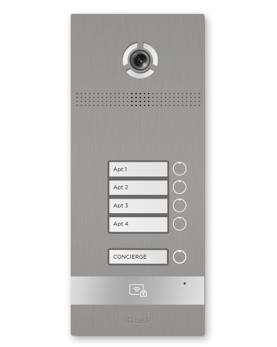 BI-04FB SILVER. Вызывная панель IP-домофона. BAS-IP в Абакане