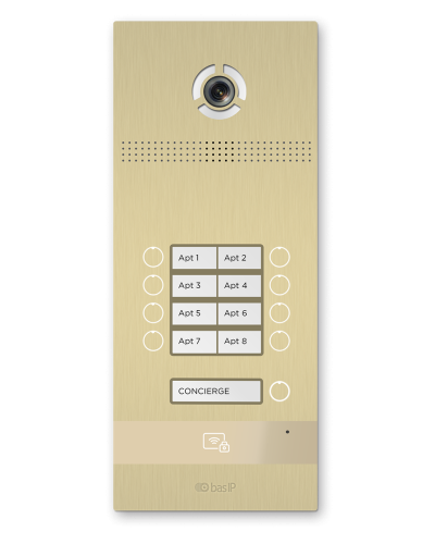 BI-08FB GOLD. Вызывная панель IP-домофона. BAS-IP в Абакане