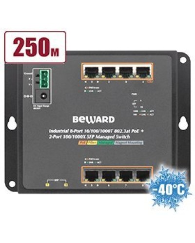 STWP-0802HP. Коммутатор 8-портовый. Beward в Абакане