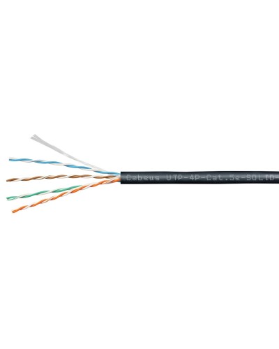 UTP-4P-Cat.5e-SOLID-OUT-PE-UV (11246c). Кабель «витая пара» (LAN) для структурированных систем связи. CABEUS в Абакане
