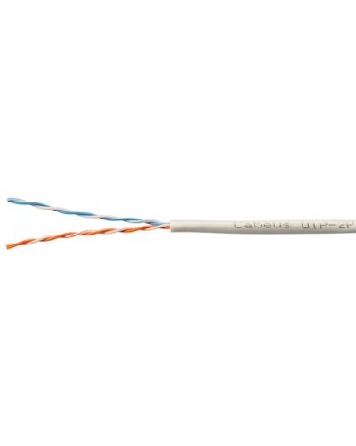 UTP-2P-Cat.5e-SOLID-LSZH-GY-100 (11063c-5). Кабель «витая пара» (LAN) для структурированных систем связи. CABEUS в Абакане