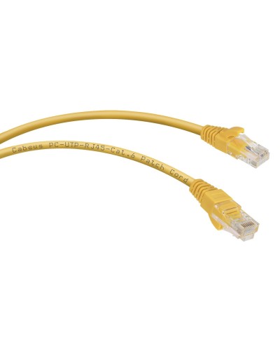 PC-UTP-RJ45-Cat.6-3m-YL (8708c), желтый. Патч-корд медный. CABEUS в Абакане