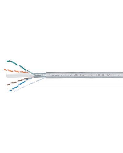 UTP-4P-Cat.6a-SOLID-PVC-GY (11373c). Кабель «витая пара» (LAN) для структурированных систем связи. CABEUS в Абакане