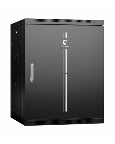 SH-05F-15U60/35m-R-BK (10759c). Шкаф телекоммуникационный 19 настенный 15U. CABEUS в Абакане