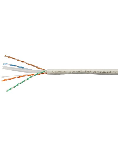 UTP-4P-Cat.6-SOLID-GY (7178c). Кабель «витая пара» (LAN) для структурированных систем связи. CABEUS в Абакане