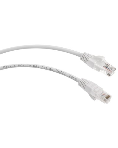 PC-UTP-RJ45-Cat.6-0.5m-LSZH (8876c), серый. Патч-корд медный. CABEUS в Абакане