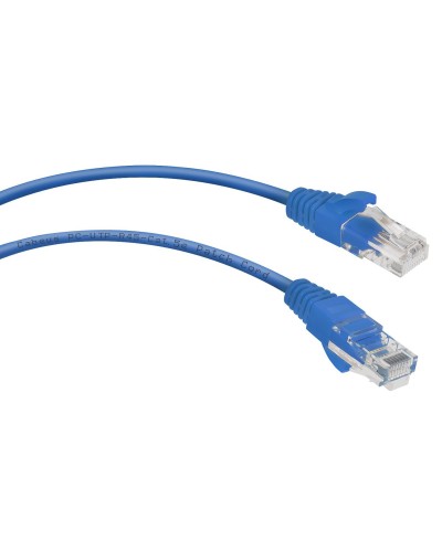 PC-UTP-RJ45-Cat.5e-0.15m-BL-LSZH (9526c), синий. Патч-корд медный. CABEUS в Абакане