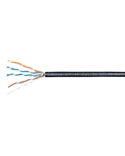 UTP-4P-Cat.5e-SOLID-OUT-LSZH-UV (7172c). Кабель «витая пара» (LAN) для структурированных систем связи. CABEUS в Абакане