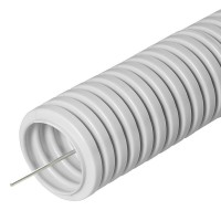 FCPL-50-PVC-015-1-GY (11232c): Труба гофрированная гибкая, лёгкая с протяжкой