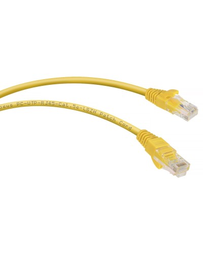 PC-UTP-RJ45-Cat.5e-1.5m-YL-LSZH (9498c), желтый. Патч-корд медный. CABEUS в Абакане