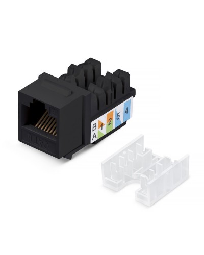 KJ-RJ45-Cat.6-90-SW-BK (10102c). Вставка Keystone Jack RJ-48. CABEUS в Абакане