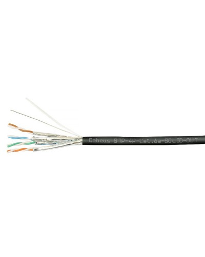 STP-4P-Cat.6a-SOLID-OUT-LSZH-UV (7198c). Кабель «витая пара» (LAN) для структурированных систем связи. CABEUS в Абакане