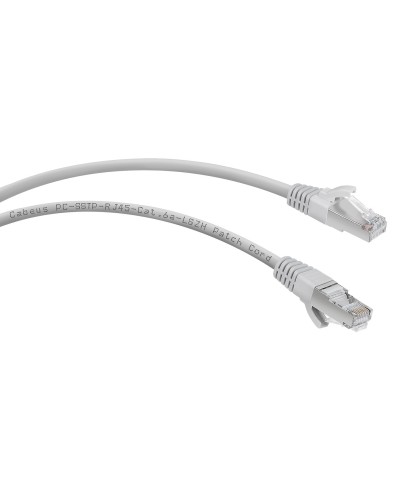 PC-SSTP-RJ45-Cat.6a-1m-LSZH (7901c), серый. Патч-корд медный. CABEUS в Абакане
