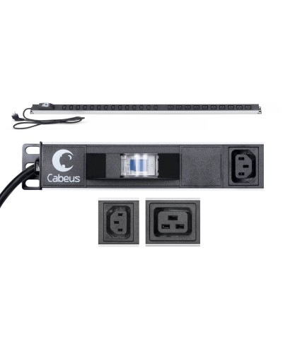 PDU-16-14C13-10C19-B-C14 (9553c). Блок розеток. CABEUS в Абакане