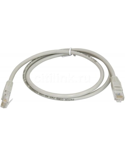 PC-UTP-RJ45-Cat.5e-0.3m (7209c), серый. Патч-корд медный. CABEUS в Абакане