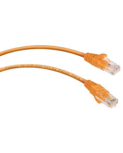PC-UTP-RJ45-Cat.5e-0.5m-OR-LSZH (9520c), оранжевый. Патч-корд медный. CABEUS в Абакане