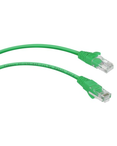 PC-UTP-RJ45-Cat.5e-0.5m-GN (7667c), зелёный. Патч-корд медный. CABEUS в Абакане