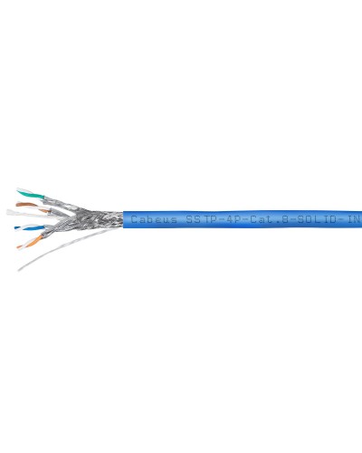 SSTP-4P-Cat.8-SOLID-IN-LSZH-BL (7750c). Кабель «витая пара» (LAN) для структурированных систем связи. CABEUS в Абакане