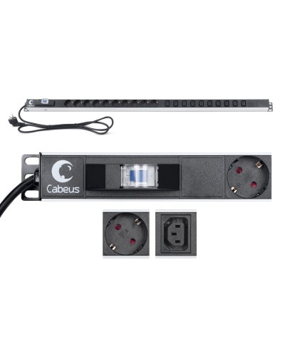 PDU-16-10S-10C13-B (9552c). Блок розеток. CABEUS в Абакане