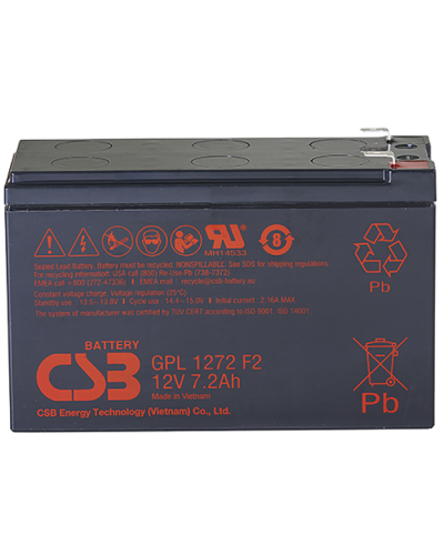 CSB GPL 1272 F2 FR. Аккумулятор герметичный свинцово-кислотный. CSB в Абакане