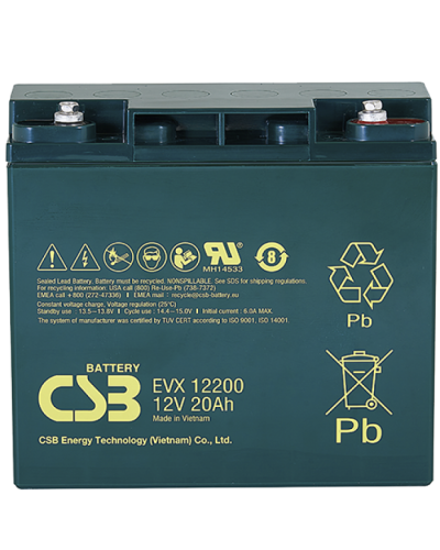CSB EVX 12200. Аккумулятор герметичный свинцово-кислотный. CSB в Абакане