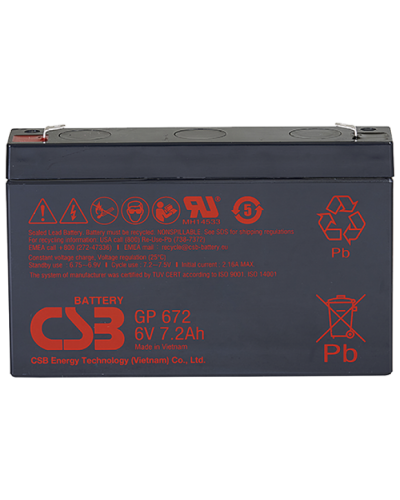 CSB GP 672. Аккумулятор герметичный свинцово-кислотный. CSB в Абакане