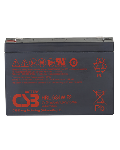 CSB HRL 634W FR. Аккумулятор герметичный свинцово-кислотный. CSB в Абакане