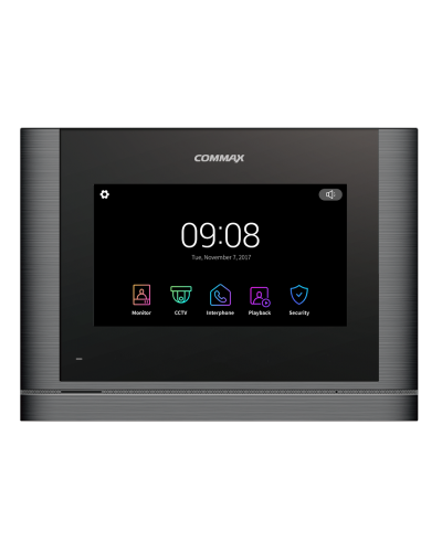 CDV-704MF/XL (темное серебро) Black Smog. Монитор видеодомофона цветной. Commax в Абакане