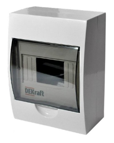 ЩРН-П-8 IP41 настенный (31010DEK). Щиток модульный с прозрачной дверцей. DEKraft в Абакане