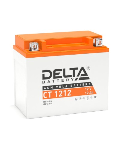 Delta CT 1212. Аккумулятор герметичный свинцово-кислотный стартерный. Delta в Абакане