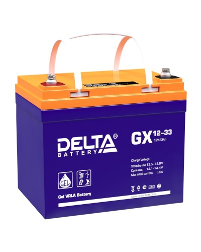 Delta GX 12-33. Аккумулятор герметичный свинцово-кислотный. Delta в Абакане