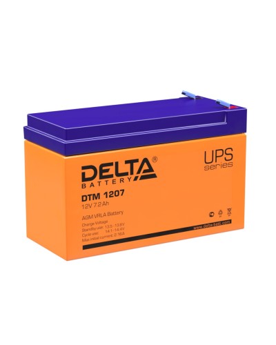 Delta DTM 1207. Аккумулятор герметичный свинцово-кислотный. Delta в Абакане