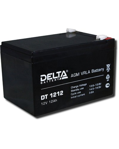 Delta DT 1212. Аккумулятор герметичный свинцово-кислотный. Delta в Абакане