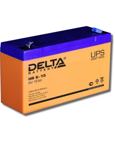 Delta HR 6-15. Аккумулятор герметичный свинцово-кислотный. Delta в Абакане