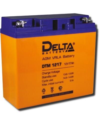 Delta DTM 1217. Аккумулятор герметичный свинцово-кислотный. Delta в Абакане