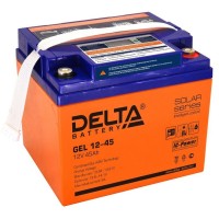 Delta GEL 12-45. Аккумулятор герметичный свинцово-кислотный. Delta