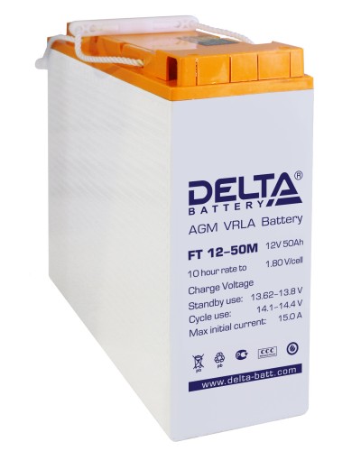 Delta FT 12-50 M. Аккумулятор герметичный свинцово-кислотный. Delta в Абакане