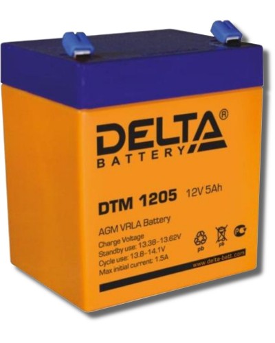 Delta DTM 1205. Аккумулятор герметичный свинцово-кислотный. Delta в Абакане