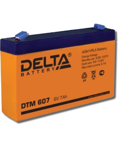 Delta DTM 607. Аккумулятор герметичный свинцово-кислотный. Delta в Абакане