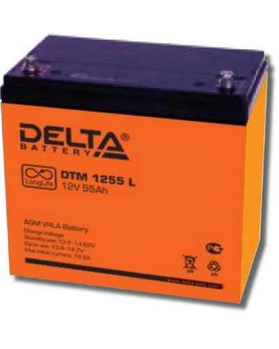 Delta DTM 1255 L. Аккумулятор герметичный свинцово-кислотный. Delta в Абакане
