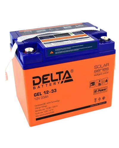 Delta GEL 12-33. Аккумулятор герметичный свинцово-кислотный. Delta в Абакане