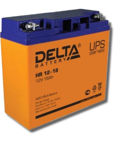 Delta HR 12-18. Аккумулятор герметичный свинцово-кислотный. Delta в Абакане