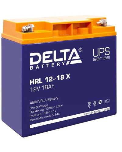 Delta HRL 12-18 X. Аккумулятор герметичный свинцово-кислотный. Delta в Абакане