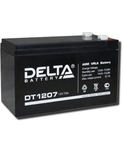 Delta DT 1207. Аккумулятор герметичный свинцово-кислотный. Delta в Абакане