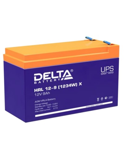 Delta HRL 12-9 X (1234W). Аккумулятор герметичный свинцово-кислотный. Delta в Абакане