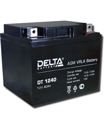 Delta DT 1240. Аккумулятор герметичный свинцово-кислотный. Delta в Абакане