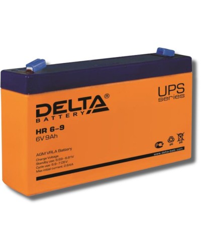 Delta HR 6-9. Аккумулятор герметичный свинцово-кислотный. Delta в Абакане